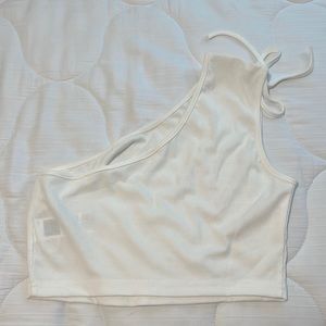 Shein white crop top; size medium; never worn
